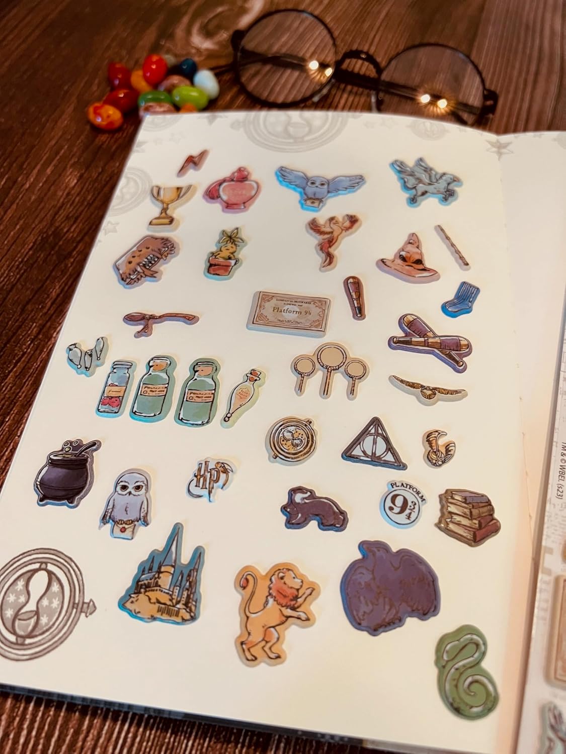 Conquest Journals Harry Potter Puffy Sticker Collection (Watercolor)