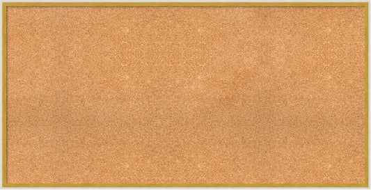 Amanti Art Natural Cork Board for Wall, 25x49 Vision Board with White Frame, Oversize Corkboard Office Decor for Home Organization, Modern Corkboard Pinboard to Display Items for Home Organization in