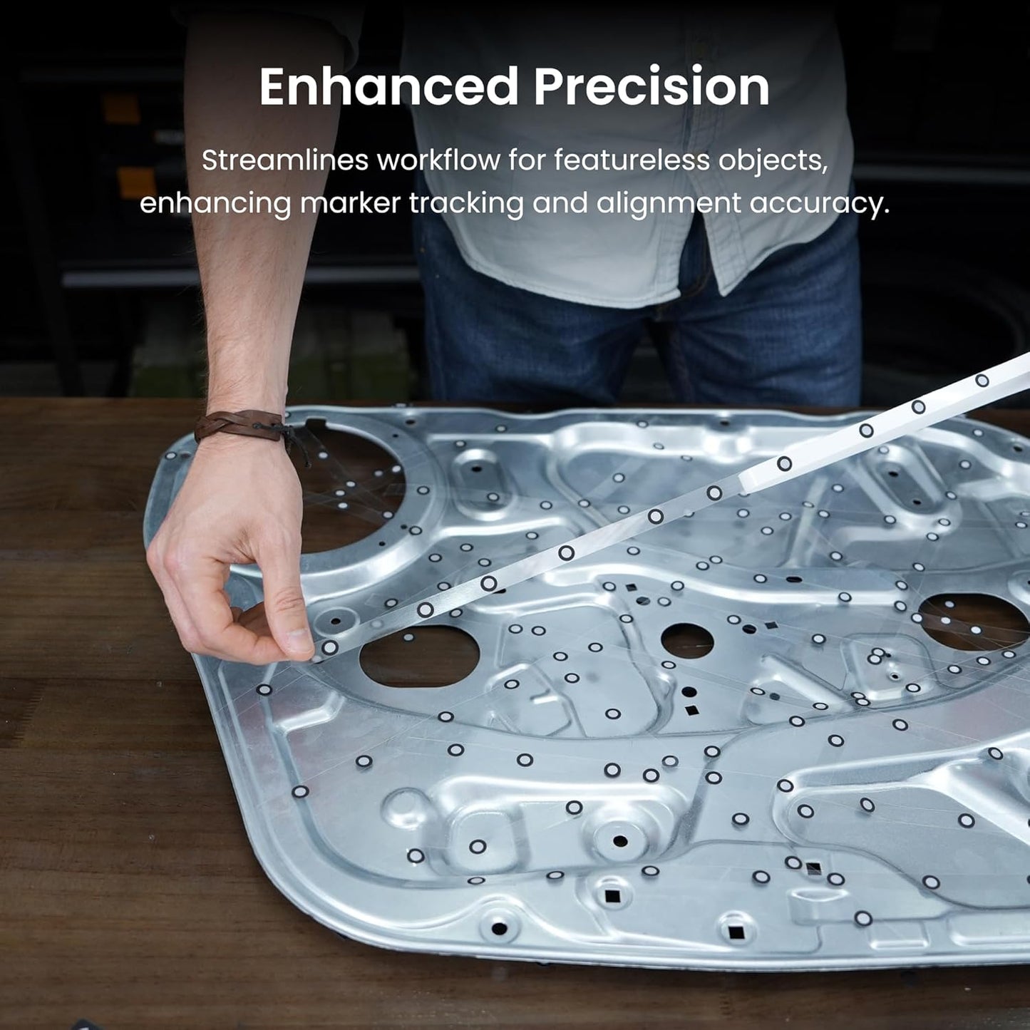 Revopoint 3D Marker Tape for 3D Scanning, 6.0 mm 3D Scanning Markers for 3D Scanners, 3D Tracking Dots Reference Point for Preventing Tracking Loss and Enhance Accuracy, 30 m Length with 725 Markers