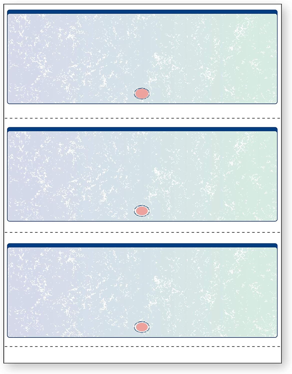 DocuGard Premier Prismatic Check, 13 Features, 8.5 X 11, Blue/Green Prismatic, 500/ream