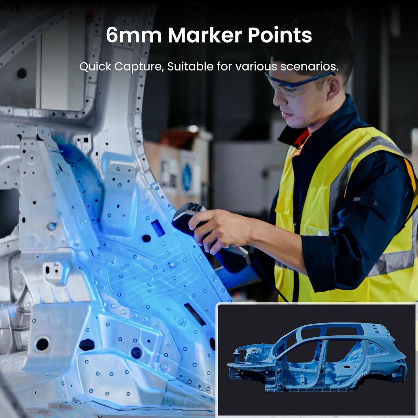 Revopoint 6.0 mm 3D Scanning Marker Dots for 3D Scanners, 3D Tracking Dot, Reference Point Stickers