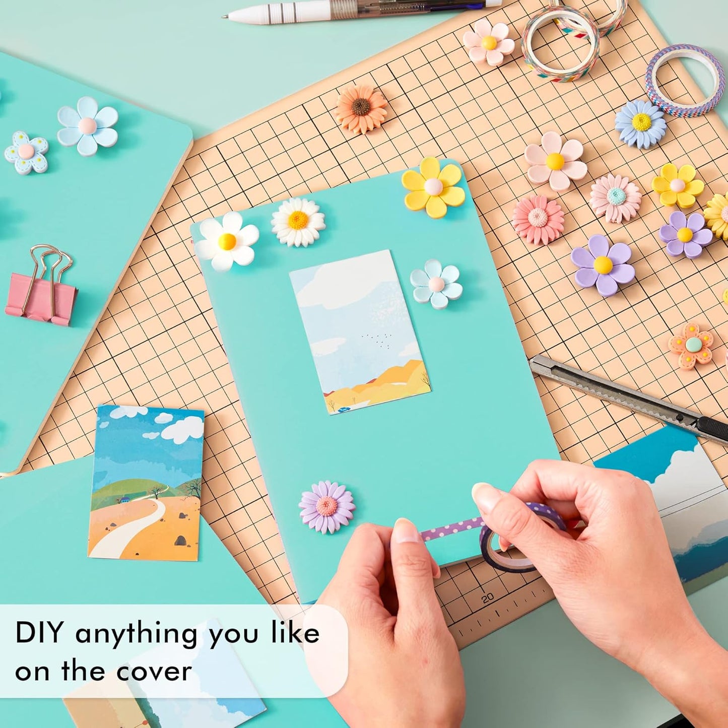 16 Pack Soft Cover Journal Bulk, Feela Lined Notebooks College Ruled for Work for Women Girl Writing, Blank Travel Journal Note Taking Notebook School Business Supplies, 8.2” x 5.5”, A5, Emerald