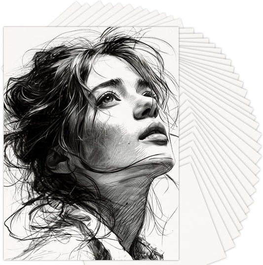 9" x 12" Sketch Paper, Art Paper Bulk, 65 Sheets (68lb/100gsm) Drawing Paper, Acid Free Artist Painting Writing Sketching, School Easel Art Supplies for Kids Teens Students Adults Beginners