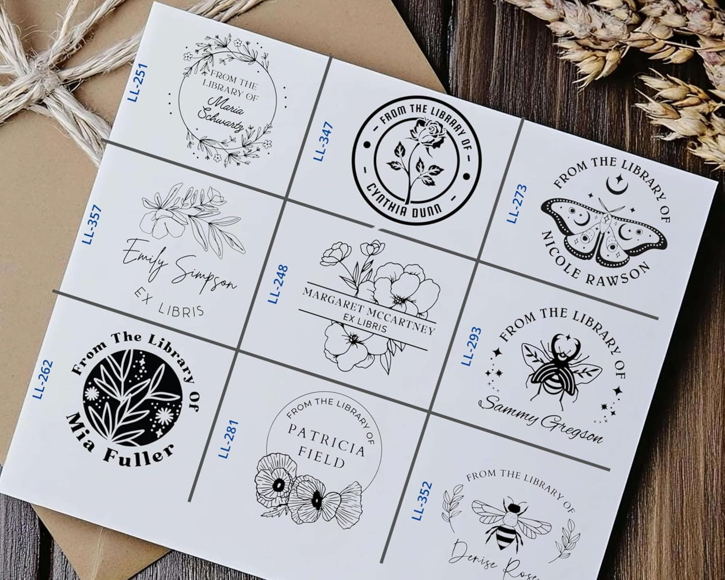 Book Stamp Personalized Embosser Custom Book Stamp - Personalized Embosser for Book Lovers