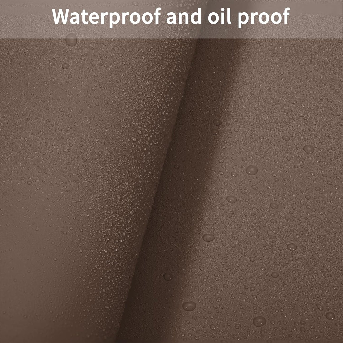 Leather Table Cover,1.8mm Thick,36x60 Inch Table Protector,Table Protector for Dining Room Table,Dining Table Cover,Table Cover Protector(Mud Color+Champagne Gold,36x60)