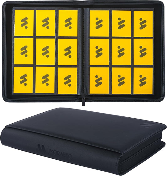 Card Binder 9 Pocket,Trading Card Binder Holds up to 360 Cards with 20 Sleeves,Zipper Card Holder Album Compatible with TCG Card/Game Cards/Sports Card
