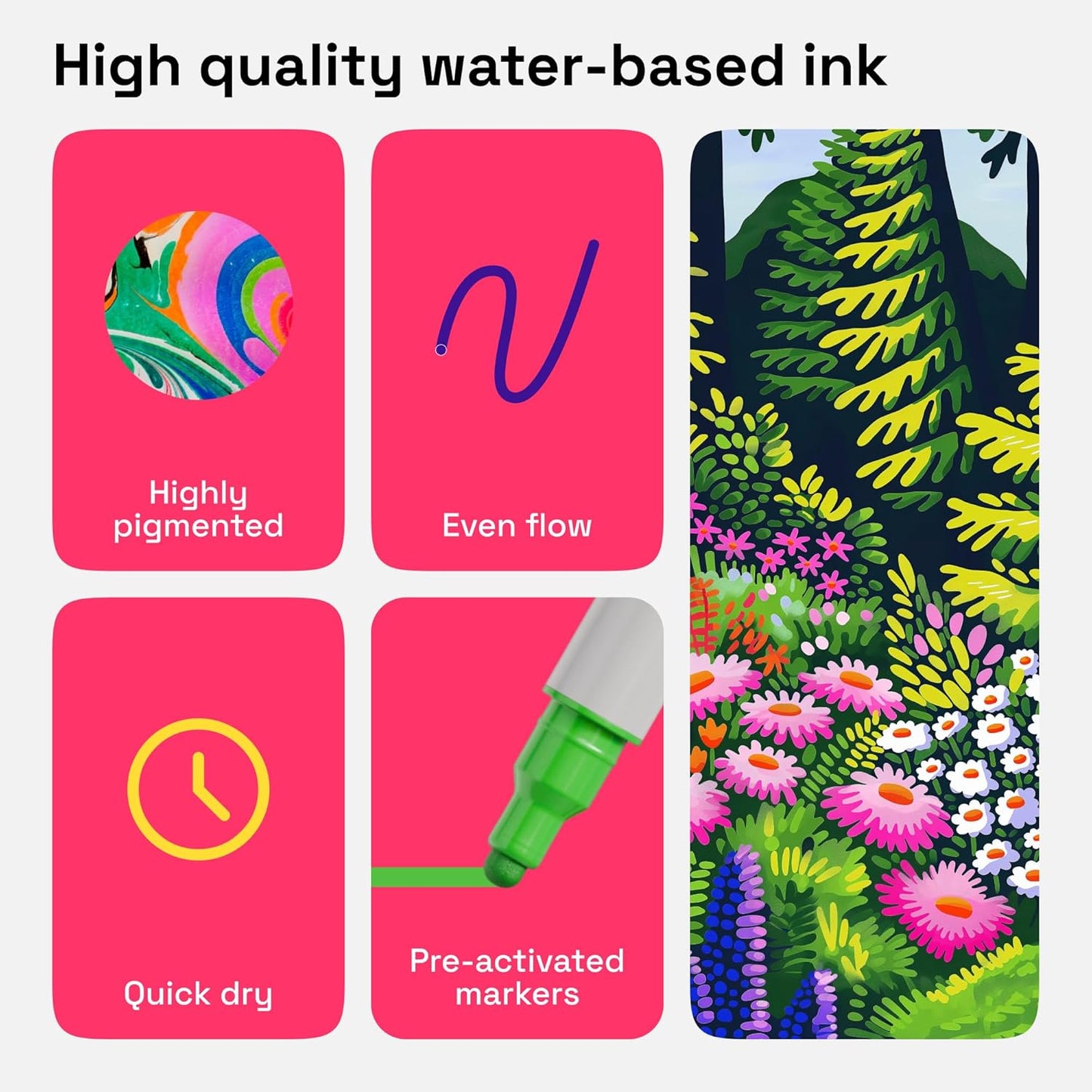 ARTISTRO 60 Dual Tip Fabric Markers - Acrylic Drawing Markers for All Ages & Levels - Fabric Paint Pens for Personalizing Clothes, T Shirts, Bags, Canvas, Textiles (Brush + Fine)