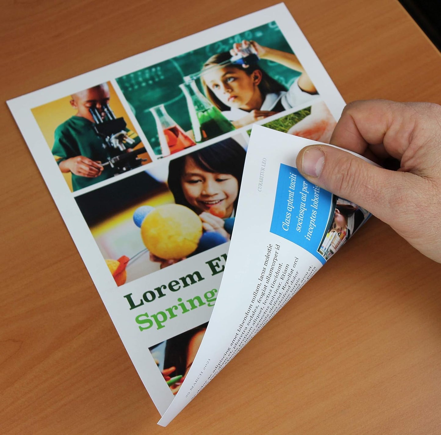 PPD Double Sided Photo Paper, Matte Brochure Paper 11 x 14 for Inkjet Printer, 130 gsm, 6.3 mil Thick for Magazine, Flyer, Presentation, Program, Instant Dry & Water Resistant (100 Sheets)