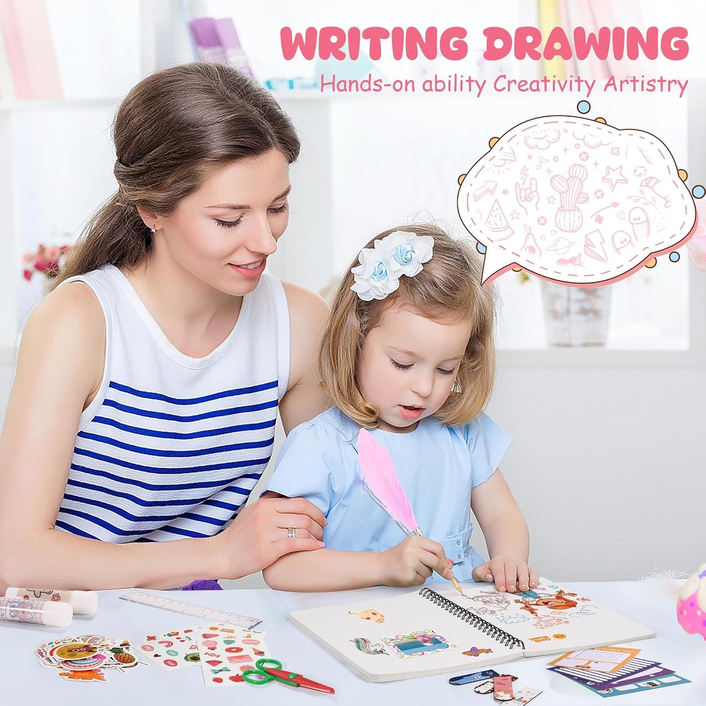 DIY Journal Kit for Girls,Toys for Ages 8-14 and Birthday Gifts for Girls