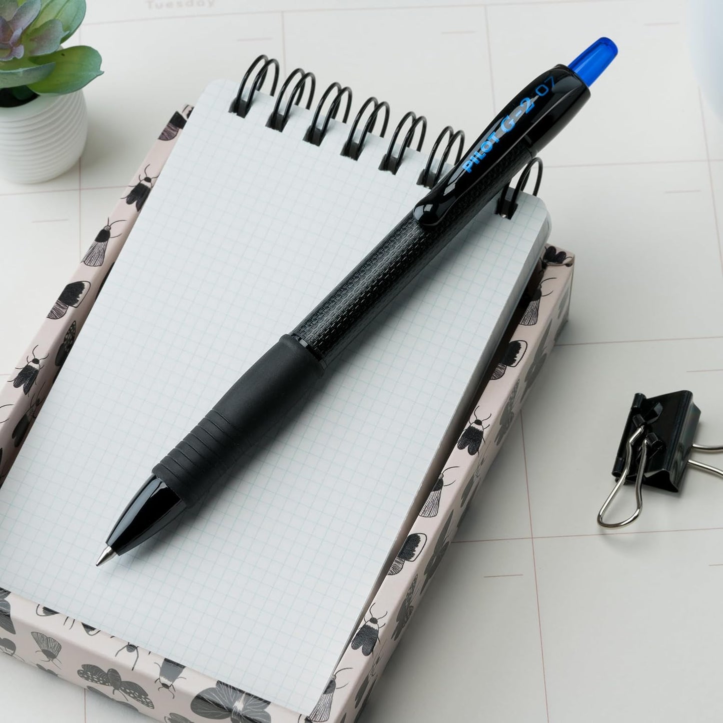 PILOT, G2 Edge Blue Premium Gel Roller Pens, Sensory Writing Experience, 8ct box, Fine Point 0.7 mm