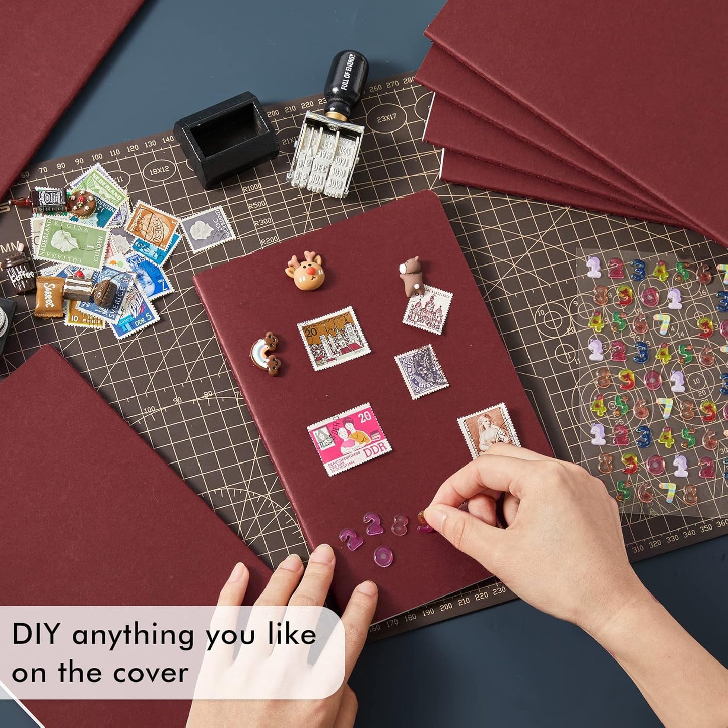 36 Pack Soft Cover Journal Bulk, Feela Lined Blank Travel Journal for Women Men Writing, Notebooks College Ruled for Work, Note Taking Notebook School Business Supplies, 8.2” x 5.5”, A5, Wine