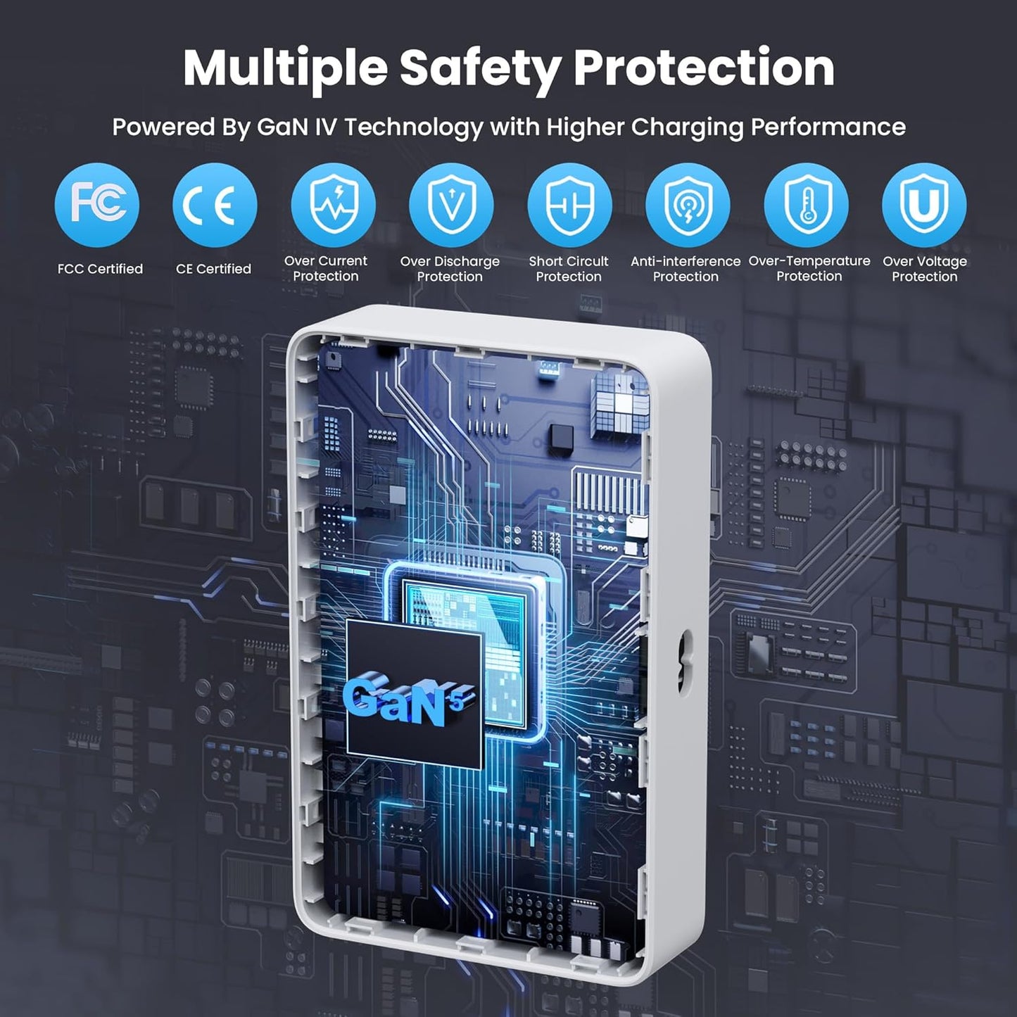 730W USB C Charger Block,10-Ports GaN V Fast Charging Station Hub,QC4.0+Three PD 100W Laptop Charger Wall Power Adapter for MacBook Pro/Air,DELL,iPhone 16/15/14,iPad,Galaxy S25,Pixel,Steam Desk etc