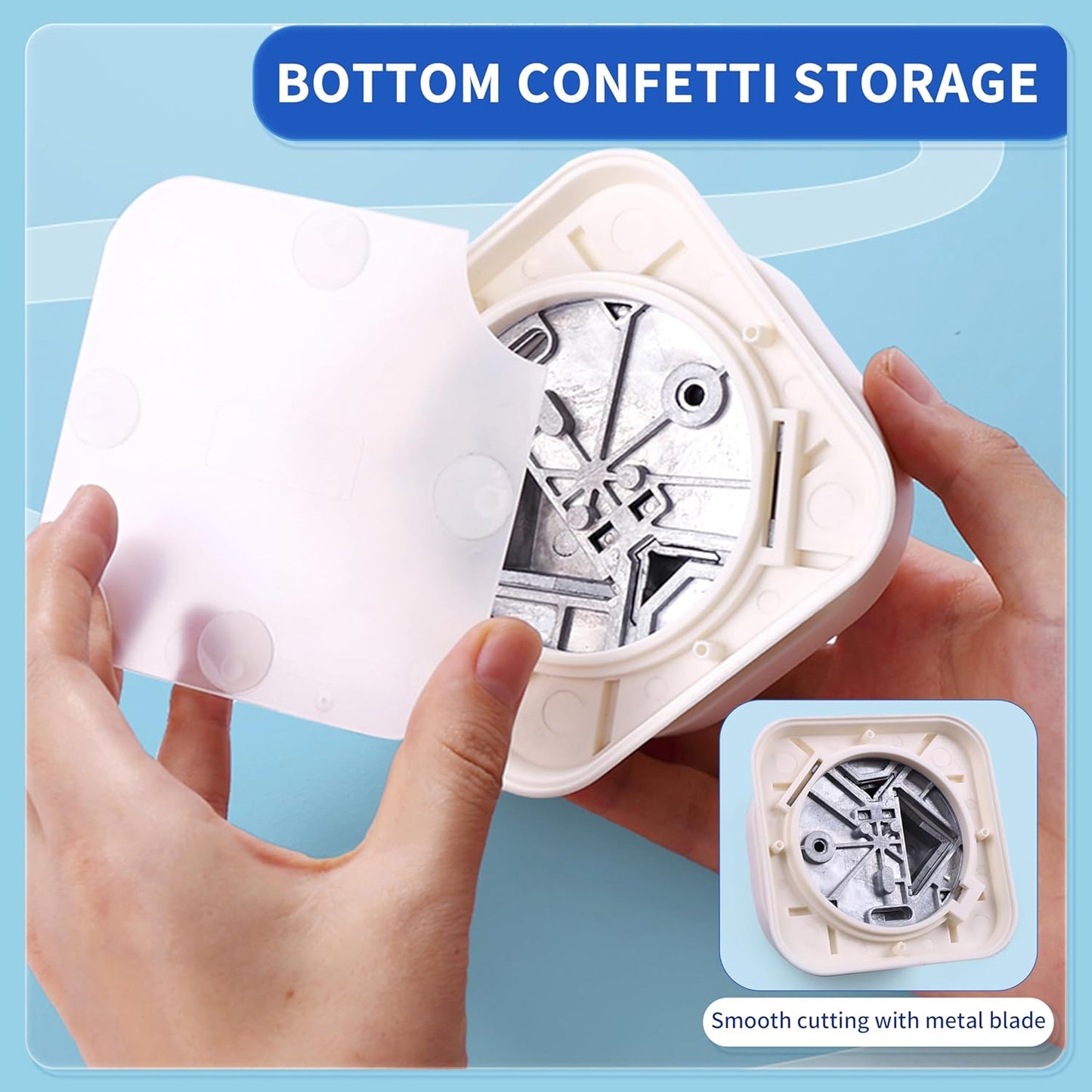 4 in 1 Tag Punch for Paper Crafts, Kaluofan 2024 New Gift Tag Marker Punch, Paper Punches for Crafting, 4 Shapes Card Making Scrapbooking Arts Corner Cutter DIY Projects