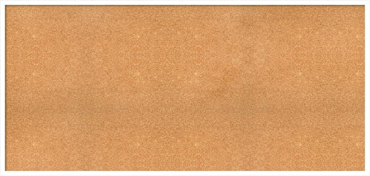 Amanti Art Natural Cork Board for Wall, 29x61 Vision Board with White Frame, Oversize Corkboard Office Decor for Home Organization, Modern Corkboard Pinboard to Display Items for Home Organization in