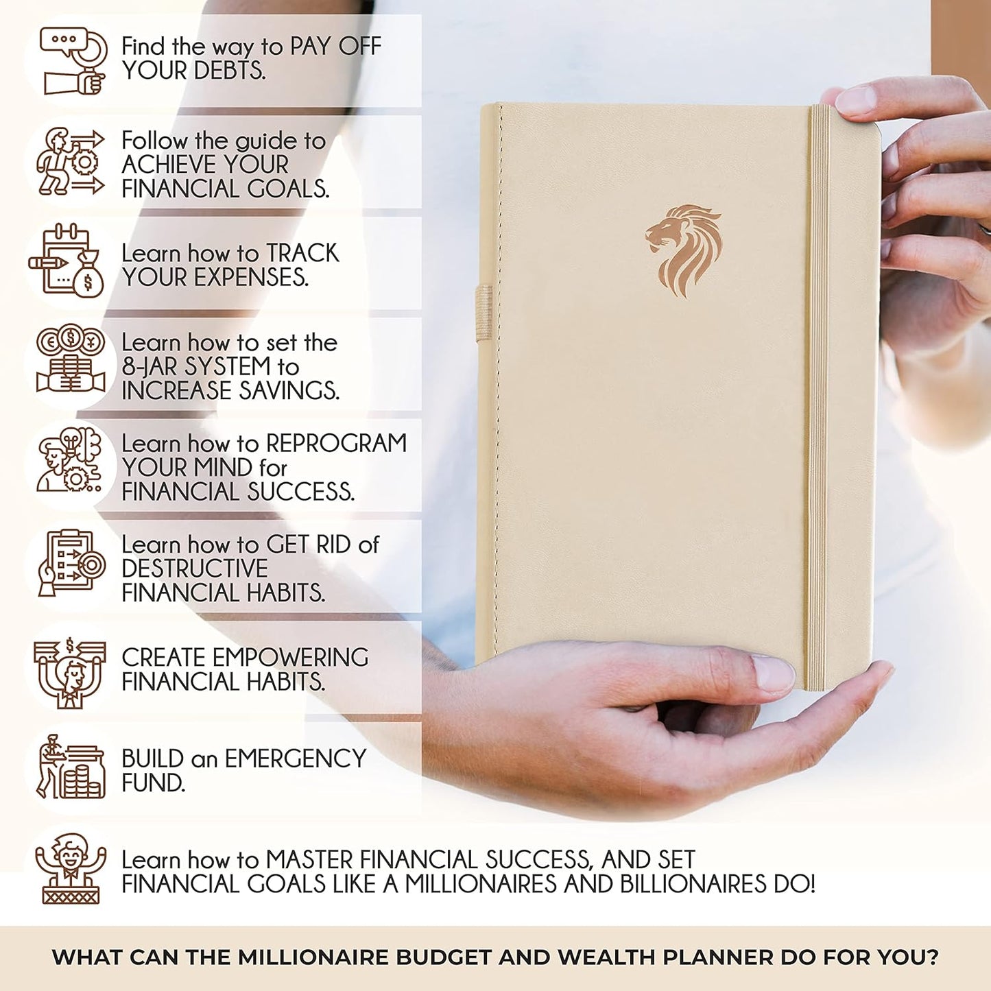 Financial Planner - Monthly Budget Planner with Cash Envelopes & Monthly Bill Organizer | A 12-Month Journey to Financial Freedom | Bill Payment Tracker Organizer, Debt, Expense Tracker & Money Saving