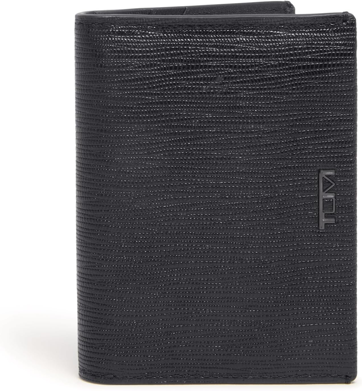 TUMI - Nassau L-Fold - Card Holder Wallet for Men & Women - With ID Window - Nappa Leather Material -Embossed Black