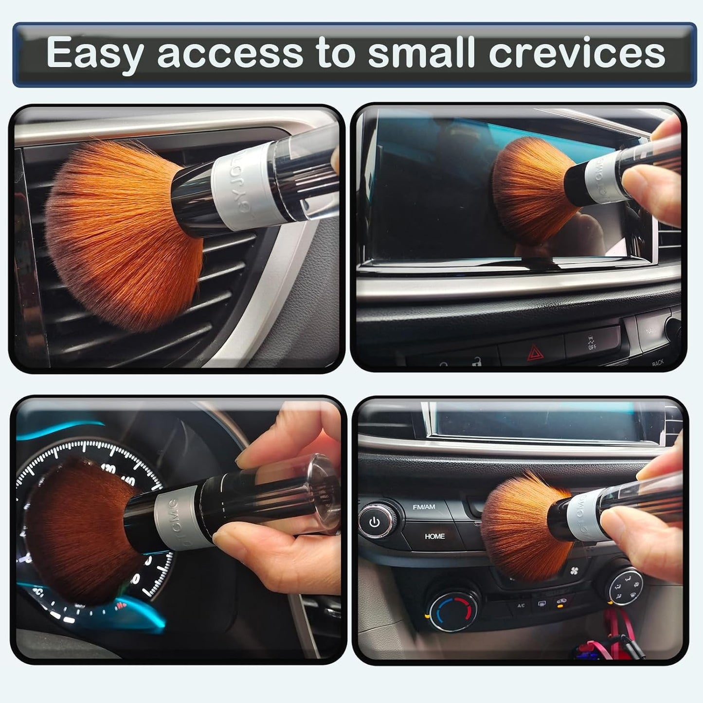 Car Interior Dusting Brush Dust Sweeping Soft Bristle Brush for Car Interior Dash Duster Small Dust Cleaning Brush for Car Vent Dust Remover Microfiber Mini Duster for Car Detailing Brushes
