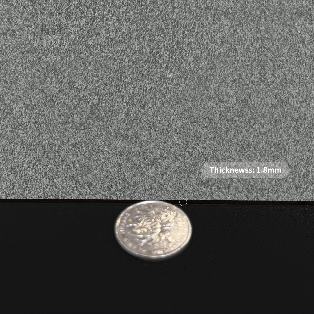 Dresser Protector Top - Can Be Used On Both Sides Waterproof and Easy to Clean Good Flatness Used for Dresser Table(Black+Gray 10x39)