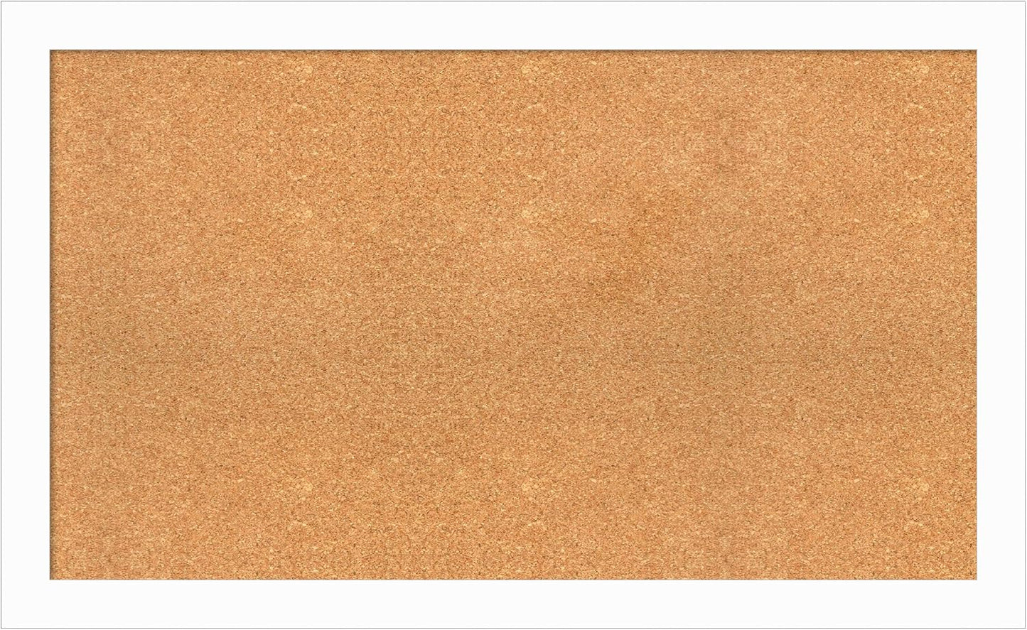Amanti Art Natural Cork Board for Wall, 25x41 Vision Board with White Frame, Large Corkboard Office Decor for Home Organization, Casual Corkboard Pinboard to Display Items for Home Organization in