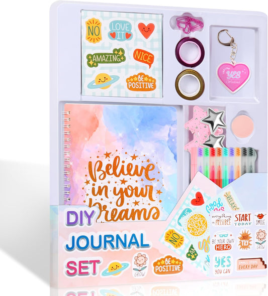 DIY Journal Kit for Girls,Toys for Ages 8-14 and Birthday Gifts for Girls