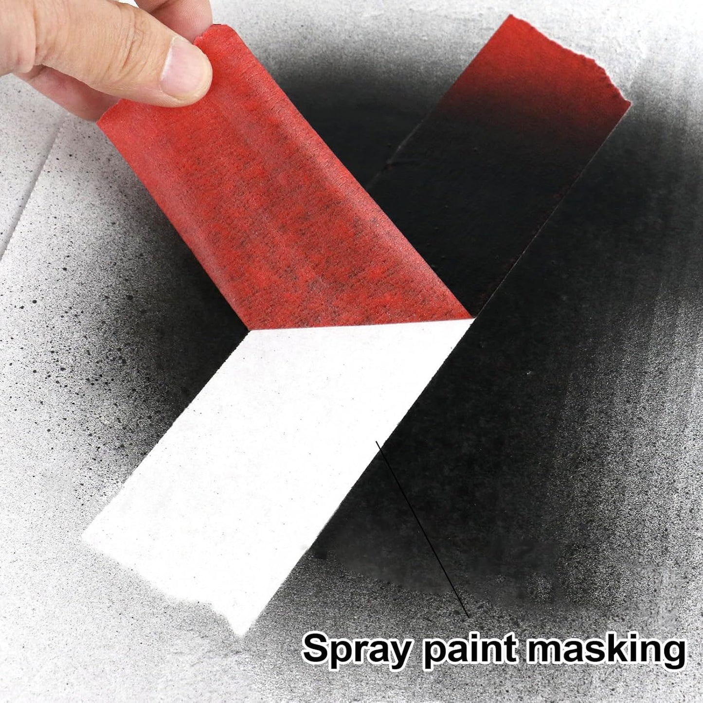 BOMEI PACK Red Painters Tape 2 inch Wide, 3 Rolls Red Masking Tape 2 inch x 60 Yards (180 Total Yards) Residue-Free Painting Tape for Labeling, DIY Crafting, Decoration and School Projects