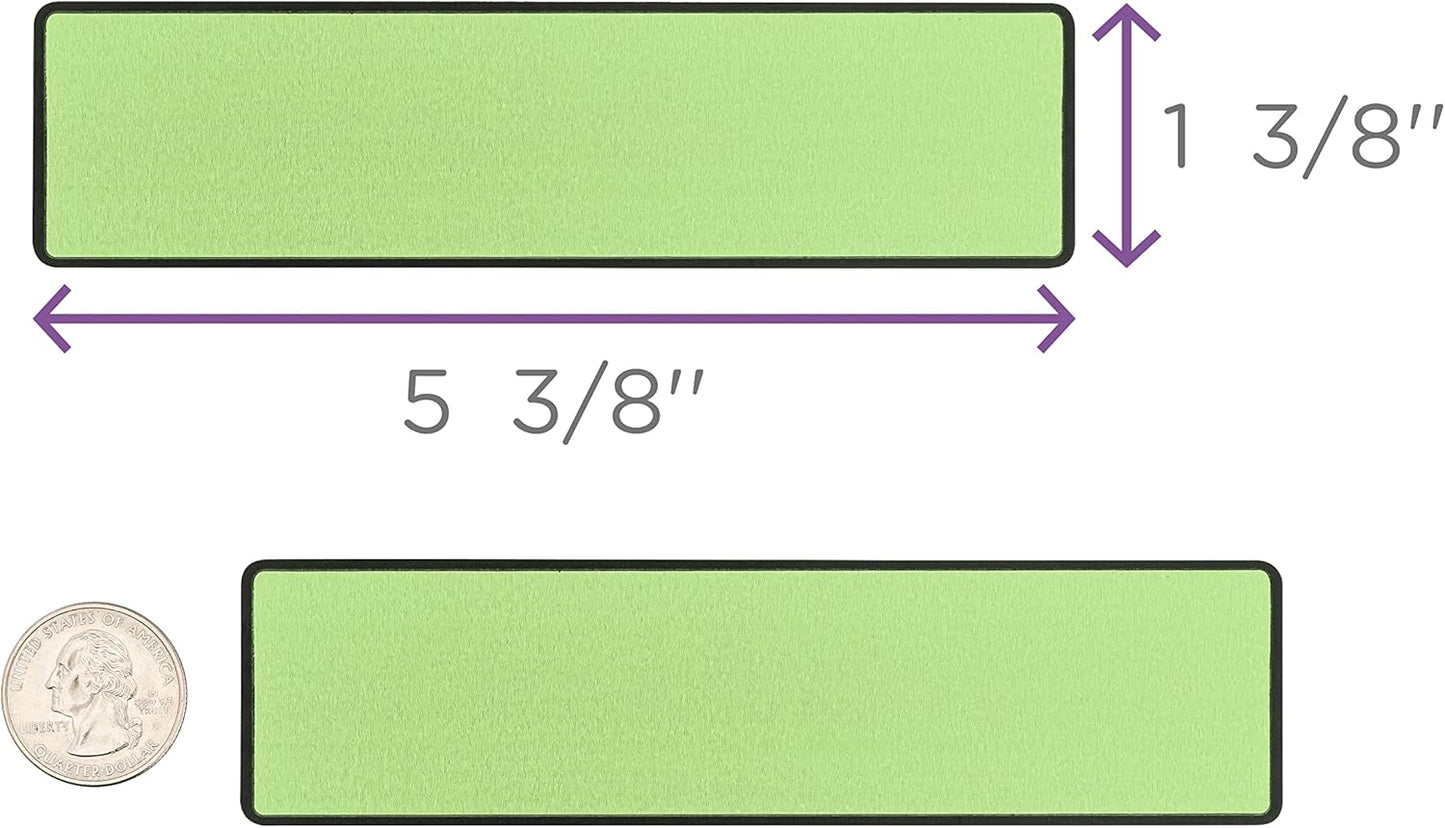 Carstens Adhesive Sticker Labels, 5 3/8” x 1 3/8”, Binder Labels for 1.5” – 4” Ring Binder Spines, Lime, Roll of 200