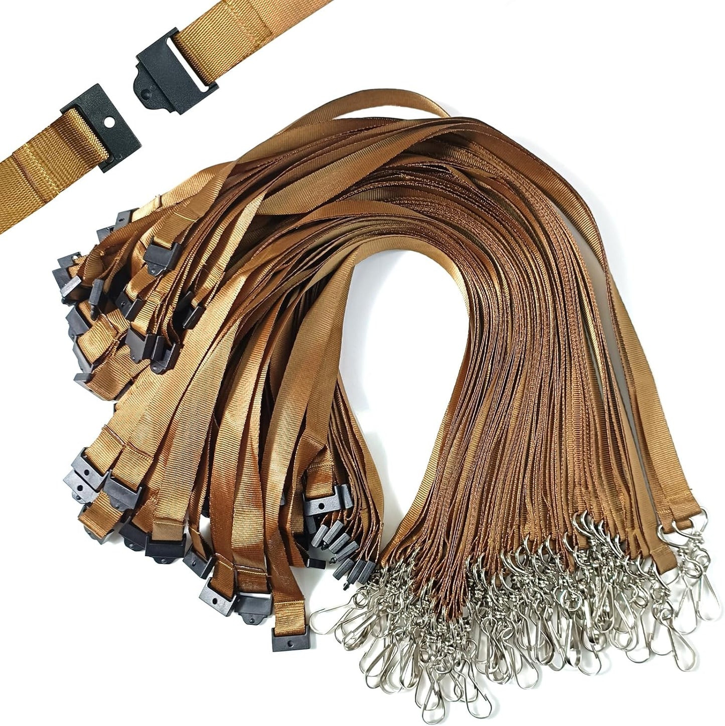 DE Breakaway Lanyards for Id Badges,Teacher Lanyard with with J-Hook Bulk Flat Lanyards for Name tag ID Badges Holder