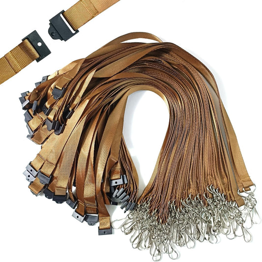 DE Breakaway Lanyards for Id Badges,Teacher Lanyard with with J-Hook Bulk Flat Lanyards for Name tag ID Badges Holder