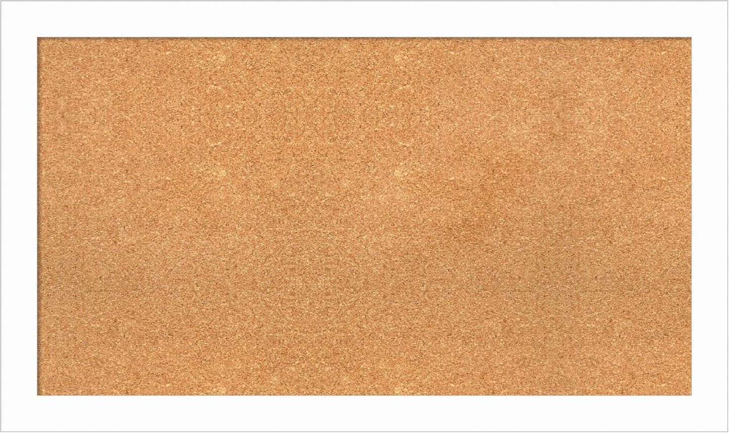 Amanti Art Natural Cork Board for Wall, 23x39 Vision Board with White Frame, Large Corkboard Office Decor for Home Organization, Casual Corkboard Pinboard to Display Items for Home Organization in