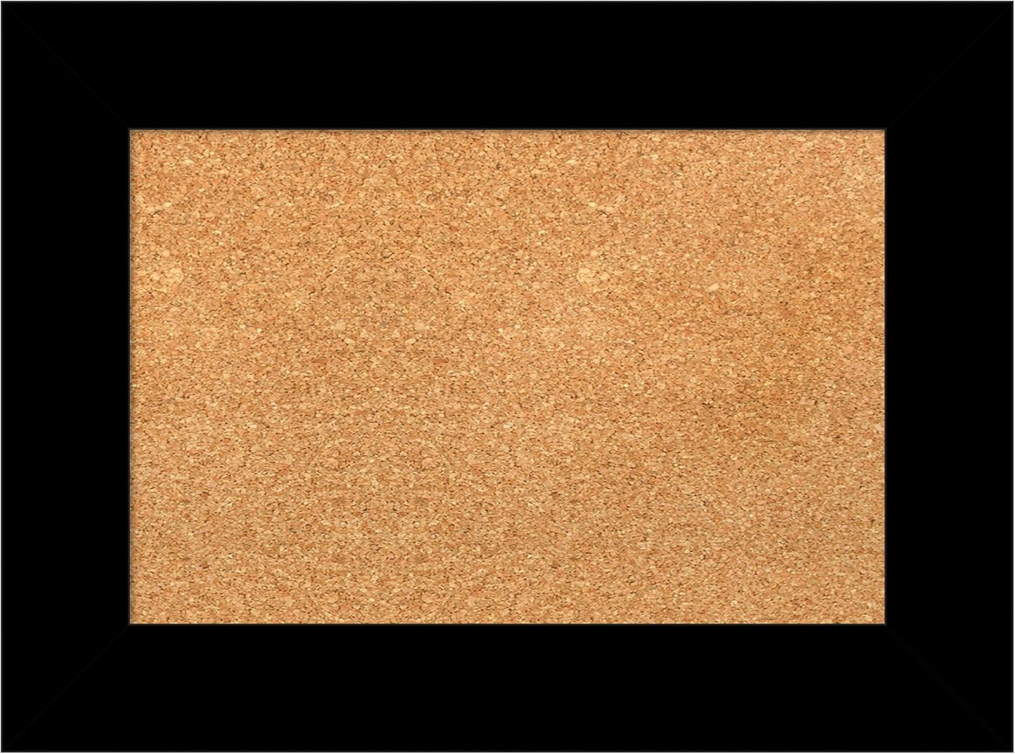 Amanti Art Natural Cork Board for Wall, 17x23 Vision Board with Black Wood Frame, Small Corkboard Office Decor for Home Organization, Casual Corkboard Pinboard to Display Items for Home Organization