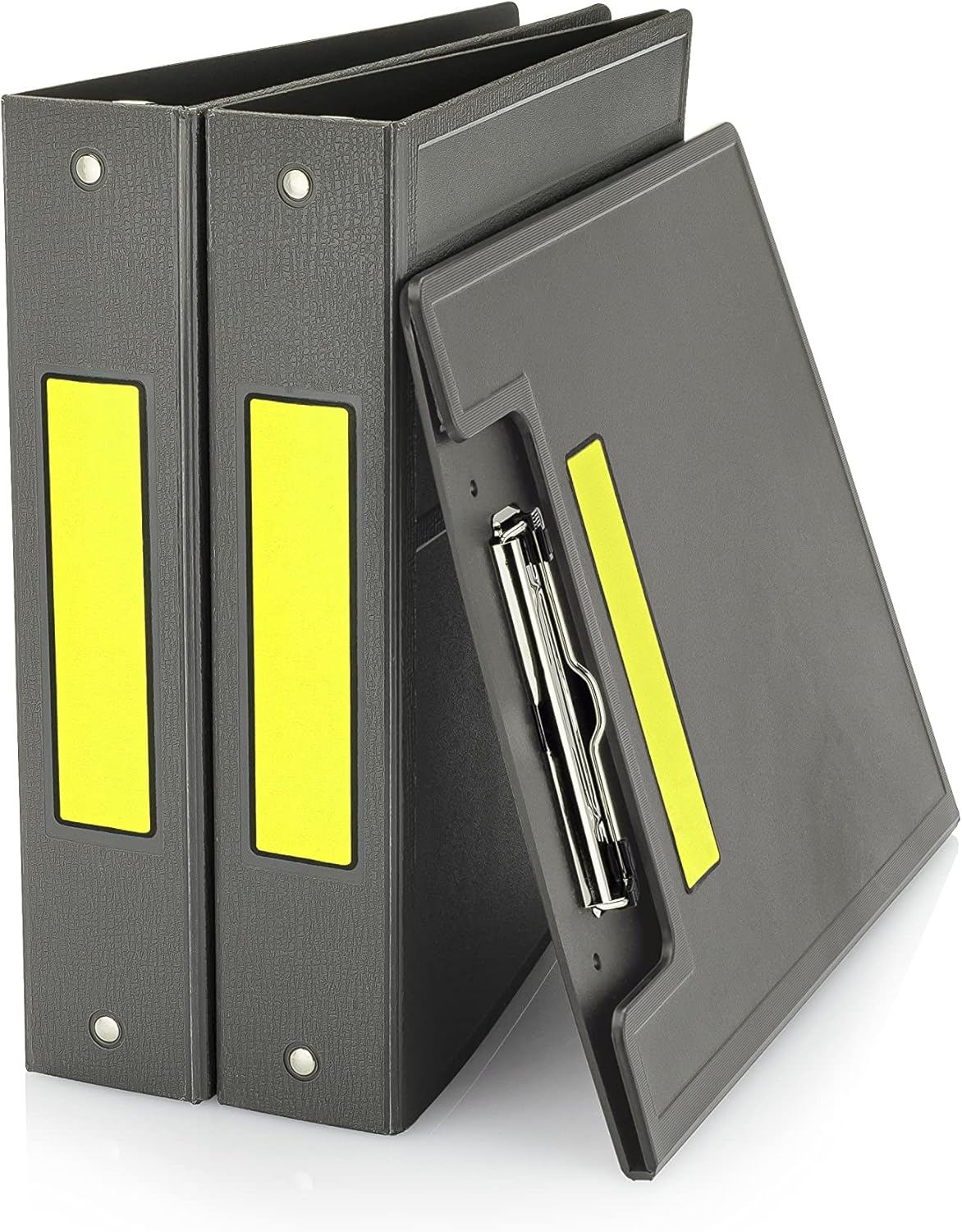 Carstens Adhesive Sticker Labels, 5 3/8” x 1 3/8”, Binder Labels for 1.5” – 4” Ring Binder Spines, Yellow, Roll of 200