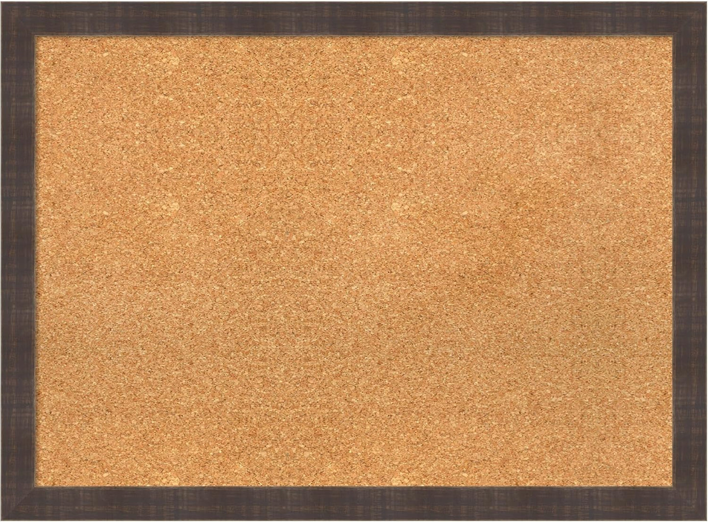 Amanti Art Natural Cork Board for Wall, 22x30 Vision Board with Brown Wood Frame, Medium Corkboard Office Decor for Home Organization, Rustic Farmhouse Corkboard Pinboard to display items for home