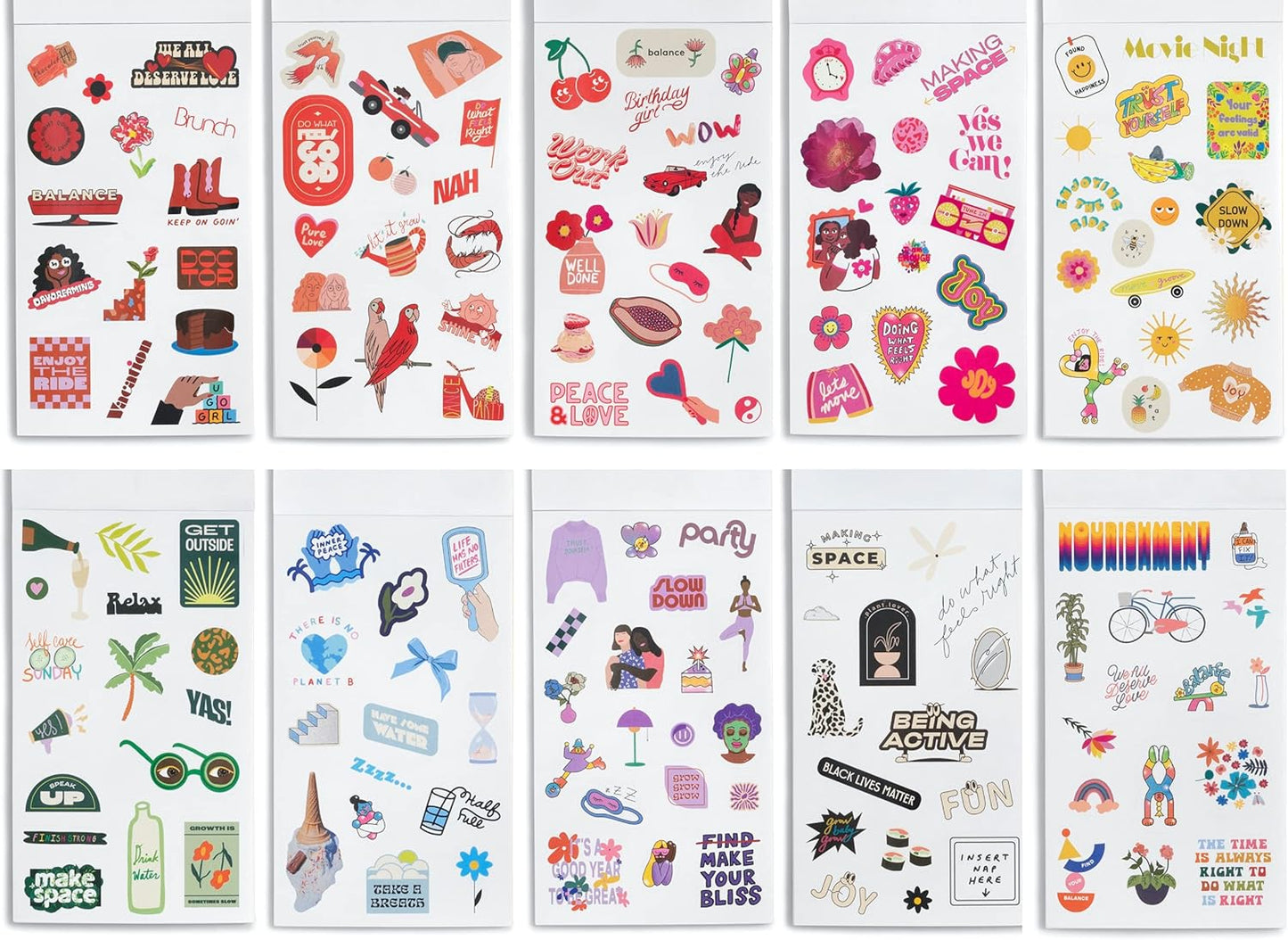 ban.do Sticker Book with Over 700 Assorted Stickers and 35 Sheets with Fun/Colorful/Aesthetic Pack for Scrapbooking Planners or Journals, Issue 7