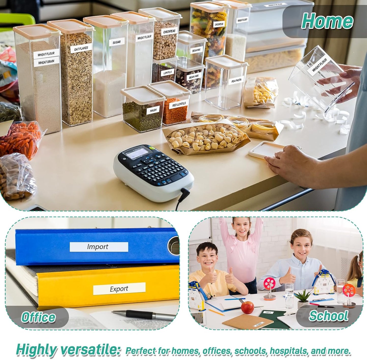 Cruxer 10 Pack Replacement for P-Touch TZe-231 TZe231 TZ231 12mm 0.47" Black on White Laminated Label Tape Compatible for Ptouch PT-D200 PT-D210 PT-D400 PT-H100 PT-1230PC Label Makers