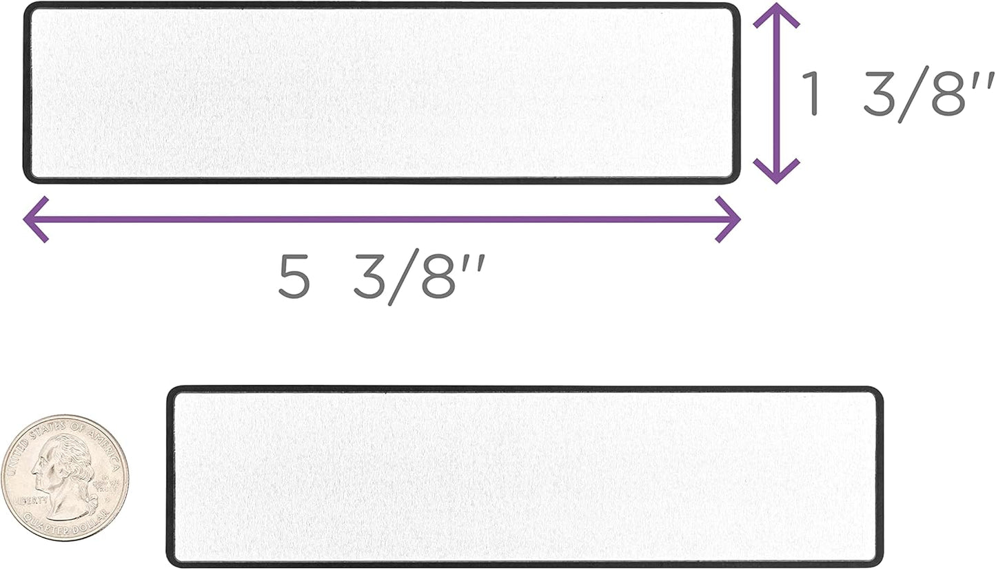 Carstens Adhesive Sticker Labels, 5 3/8” x 1 3/8”, Binder Labels for 1.5” – 4” Ring Binder Spines, White, Roll of 200