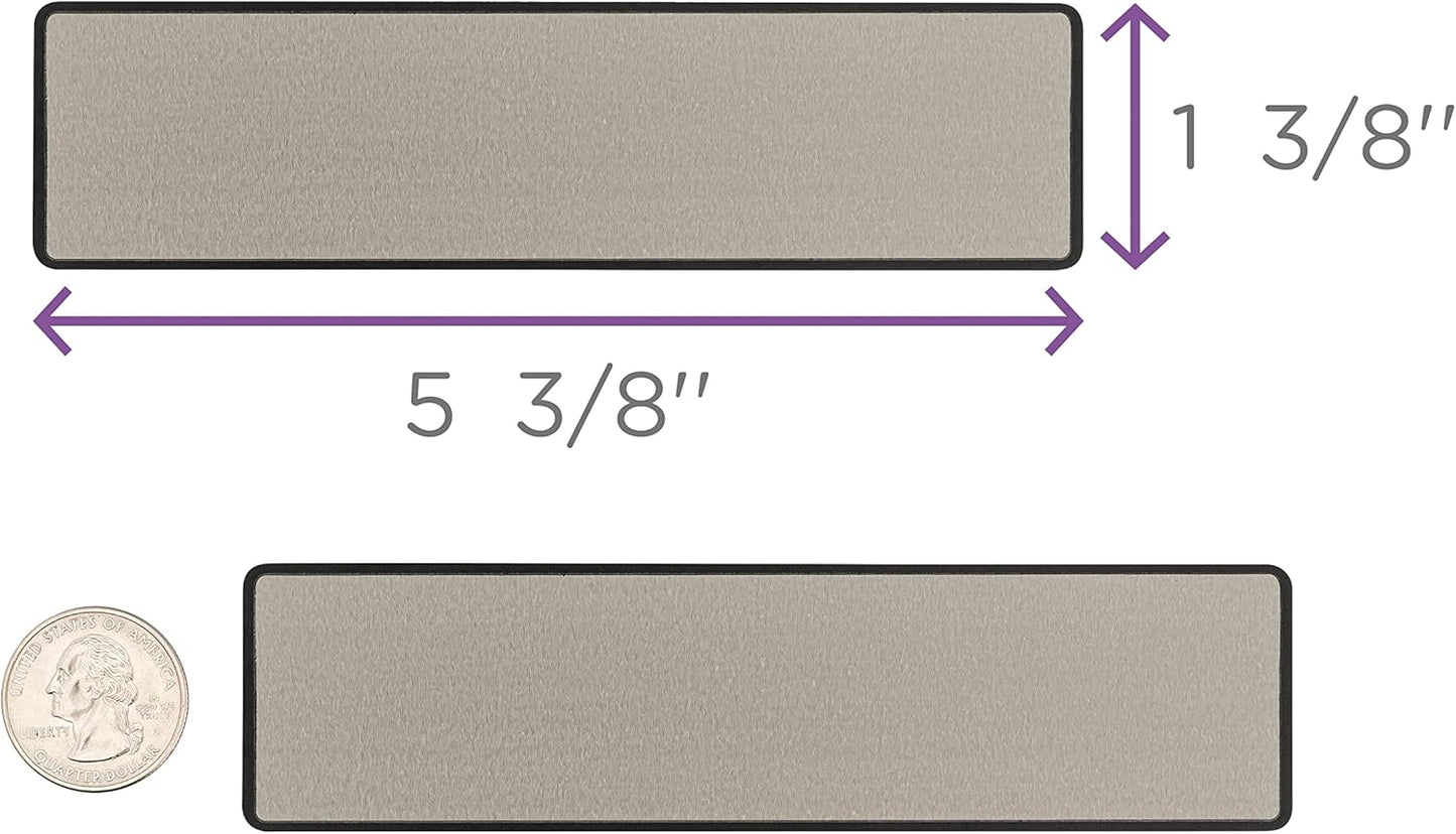 Carstens Adhesive Sticker Labels, 5 3/8” x 1 3/8”, Binder Labels for 1.5” – 4” Ring Binder Spines, Gray, Roll of 200