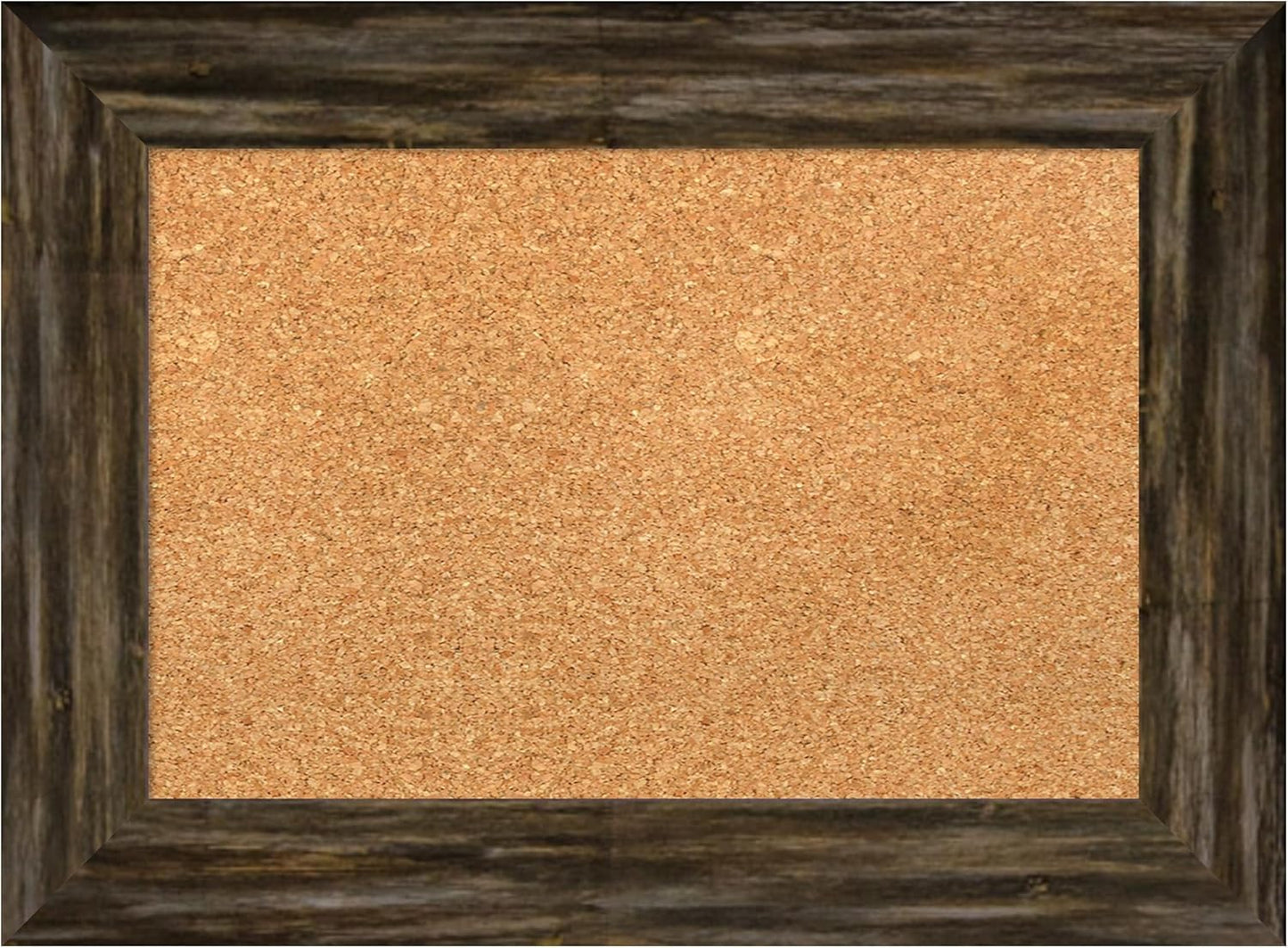Amanti Art Natural Cork Board for Wall, 17x23 Vision Board with Brown Wood Frame, Small Corkboard Office Decor for Home Organization, Country Rustic Corkboard Pinboard to Display Items for Home