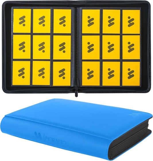 Card Binder 9 Pocket,Trading Card Binder Holds up to 360 Cards with 20 Sleeves,Zipper Card Holder Album Compatible with TCG Card/Game Cards/Sports Card