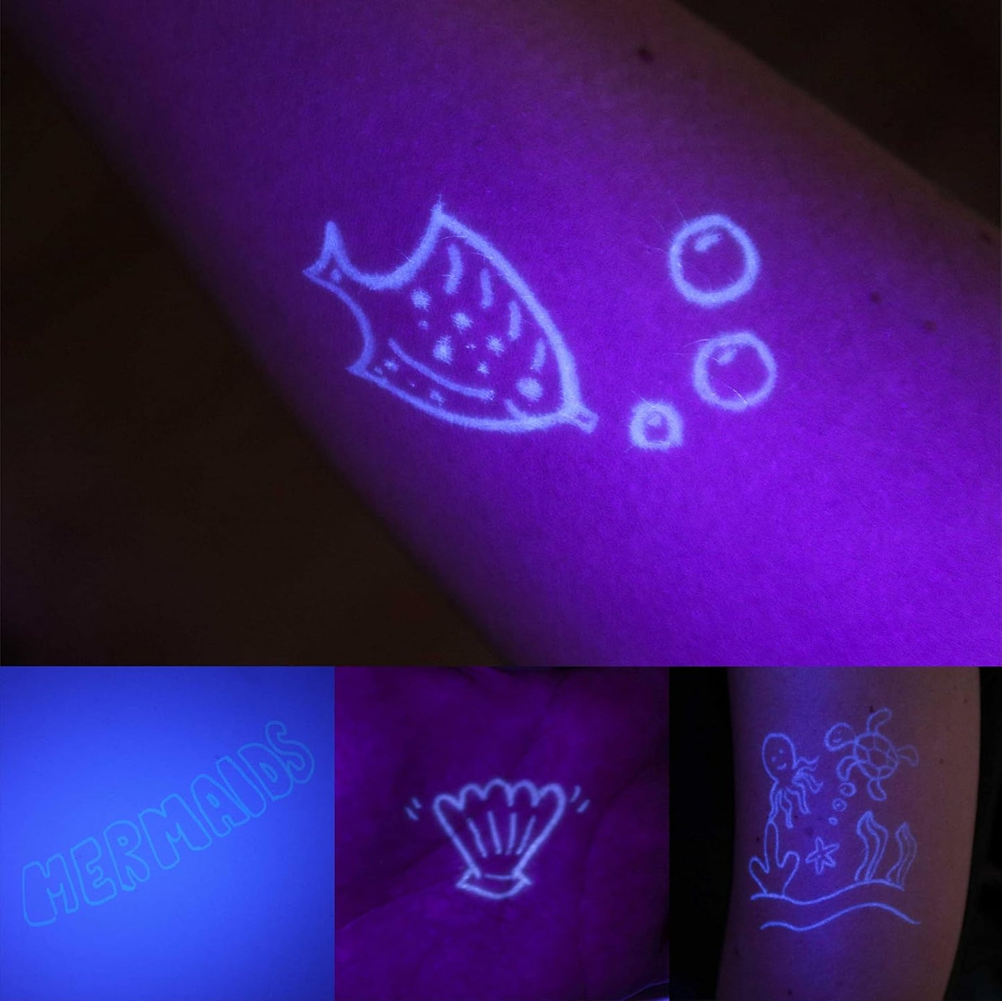 BONNYCO Invisible Ink Pen and Notebook Pack 16 Mermaid Party Favors for Kids, Magic Spy Pen Goodie Bags Stuffers for Kids, Mermaid Party Supplies, Goody Bag Stuffers | Return Gifts Birthday Prizes