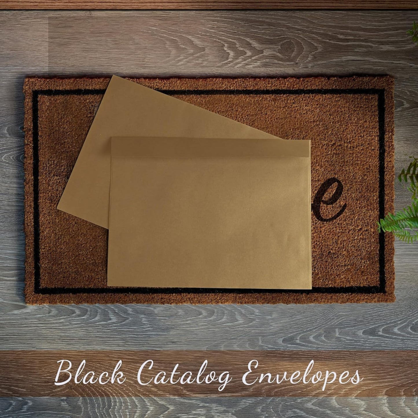 Crtiin 100 Pcs 9 x 12 Open End Booklet Envelopes 80 lb 120gsm Catalog Envelopes with Closure for Mailing Catalog Financial Document Magazine Pamphlet Business(Kraft Paper Color)