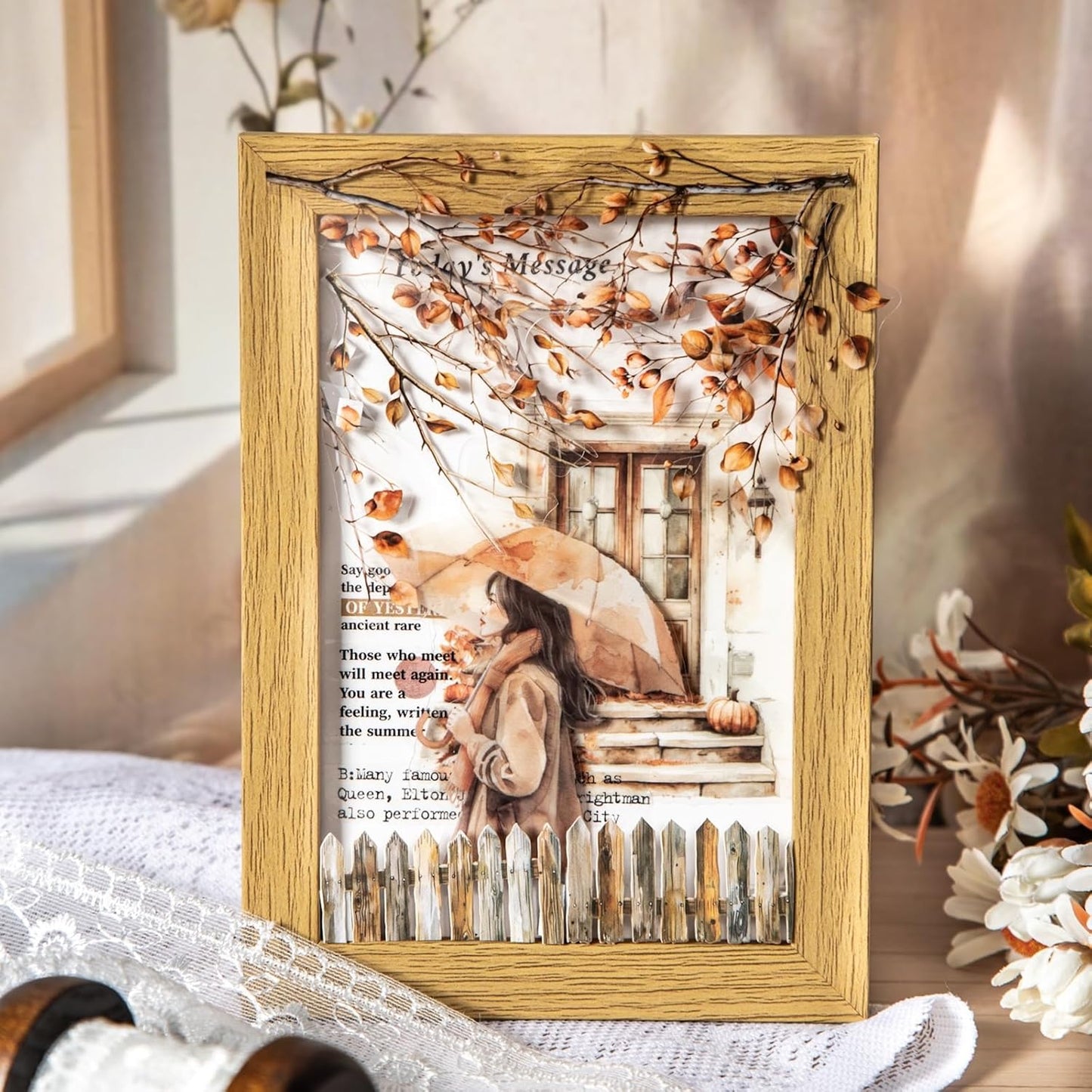 Butterfly and Branch PET Sticker Set, 120PCS Botanical Stickers for Scrapbooking, Journaling, DIY Crafts, and Planner Supplies