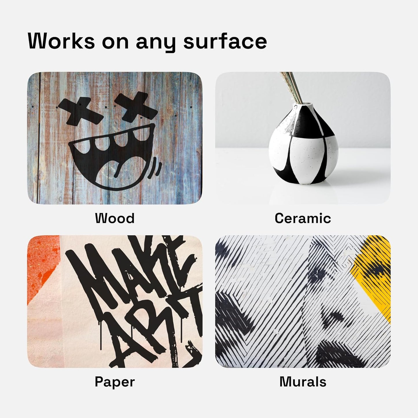 ARTISTRO 5 Black Acrylic Paint Pens, Acrylic Paint Markers Jumbo Tip, Fabric Markers for Textile, Canvas, Rock, Glass, Wood, Paper, DYI, Pens for Kids and Adults