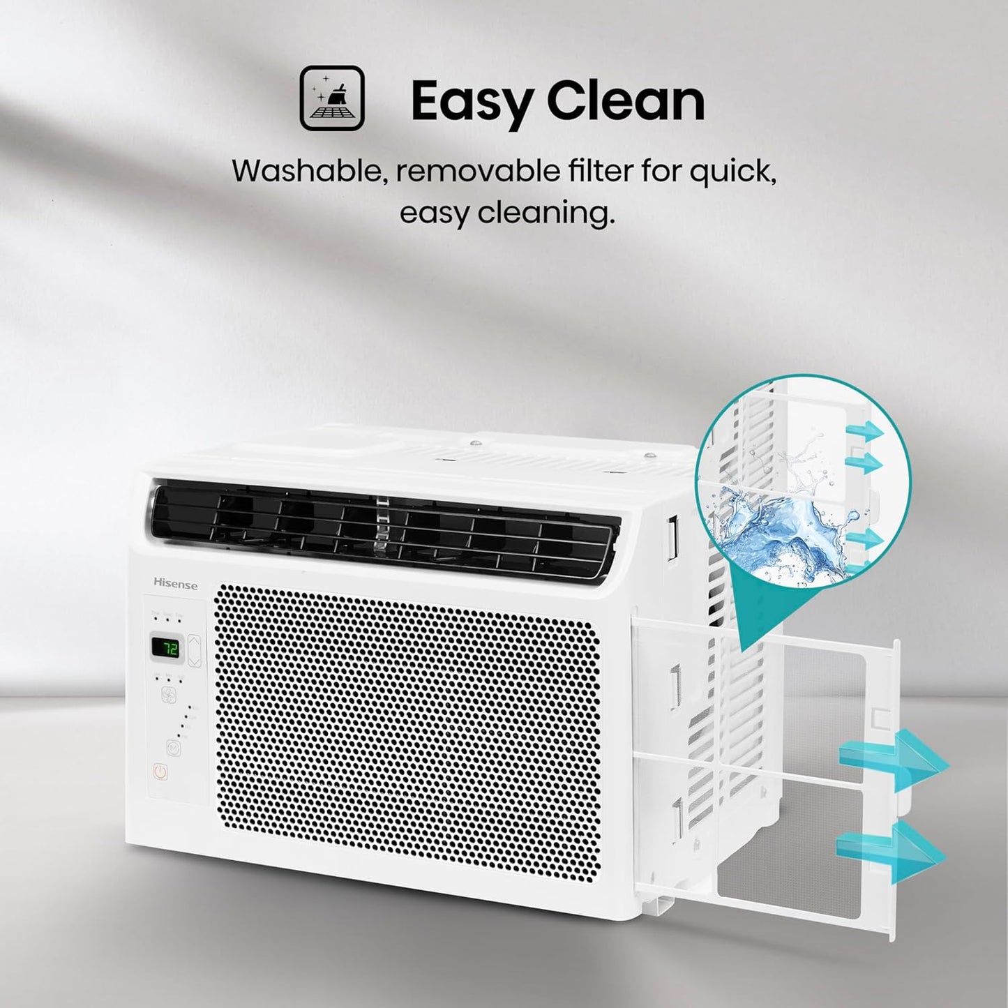 Hisense WC05R25A Window Air Conditioner, 5,000 BTU, White