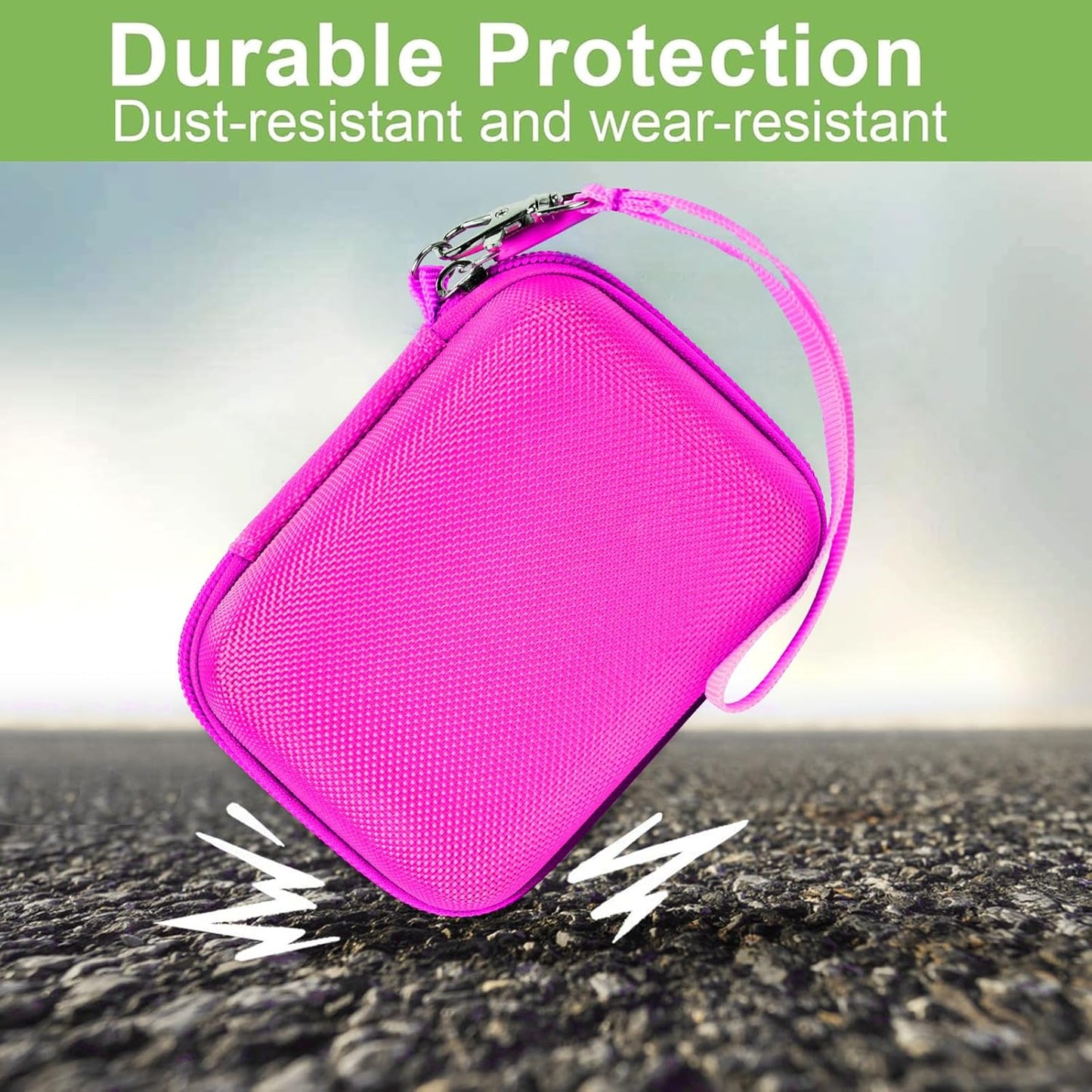 Digital Camera Case Compatible with VAHOIALD FHD 1080P/ for CAMKORY Digital Point and Shoot/for KODAK PIXPRO FZ45-BK 16MP Vlogging/for IWEUKJLO/for Nsoela, Holder for SD Card More- (Box Only)