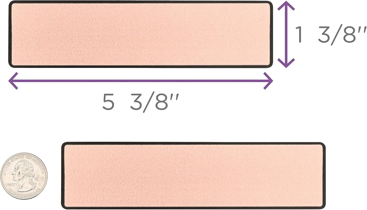 Carstens Adhesive Sticker Labels, 5 3/8” x 1 3/8”, Binder Labels for 1.5” – 4” Ring Binder Spines, Pink, Roll of 200