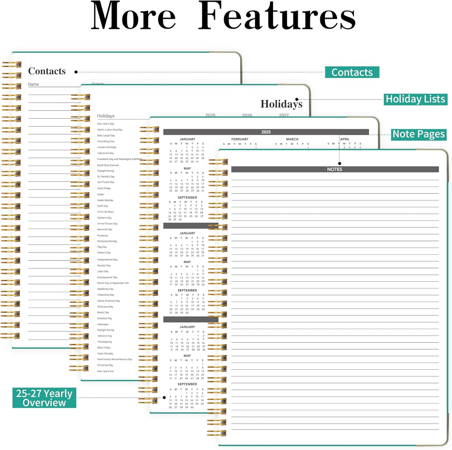 Appointment Planner 2025-2026 - Daily Hourly Schedule Planner from 7am - 10 pm, Weekly & Monthly Hourly Appointment Calendar from July 2025 - June 2026, 9" x 11"