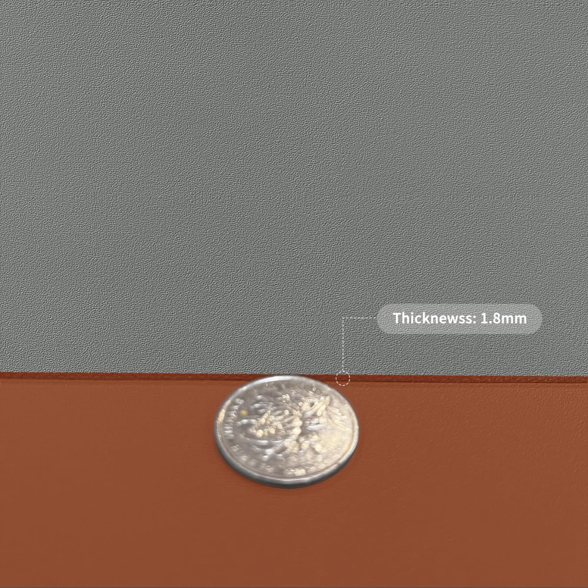 Dresser Top Cover - Can Be Used On Both Sides Waterproof and Easy to Clean Good Flatness Used for Dresser Table(Brown+Gray 10x44)