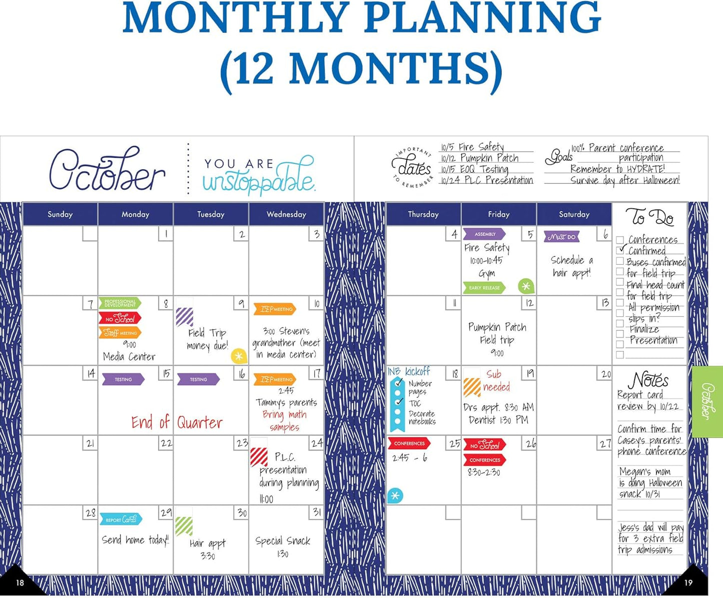 Carson Dellosa Sparkle and Shine Teacher Planner 2025-2026, Undated Holographic 8" x 11" Lesson Plan Book, Stickers, Class Schedule, Weekly Calendar School Supplies, Homeschool, Classroom Must Haves