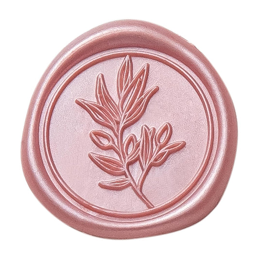 PONATIA Wax Seal Stickers -Rose Gold Wedding Invitation Seal Stickers, 50 Pcs Self- Adhesive Stickers, Perfect for Invitation Cards, Envelopes Christmas Cards, Gift Wrapping, Party Menu Decor