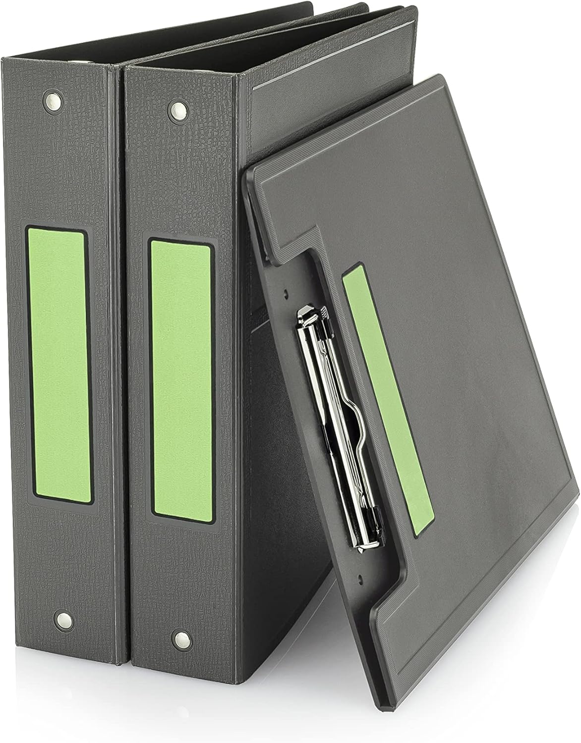 Carstens Adhesive Sticker Labels, 5 3/8” x 1 3/8”, Binder Labels for 1.5” – 4” Ring Binder Spines, Lime, Roll of 200